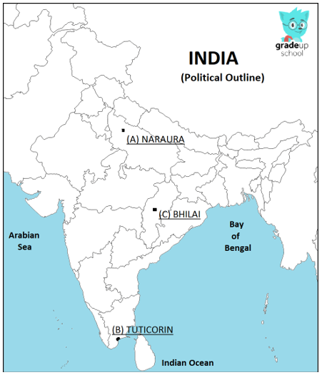 On The Given Political Outline Map Of India On Page 11 Locate And