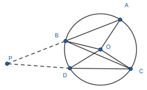 If Two Chords AB And CD Of A Circle With Centre O When Produced