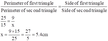 The Perimeters Of Two Similar Triangles Are Cm And Cm