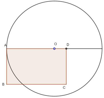 Draw a square of area 15 square centimetres.