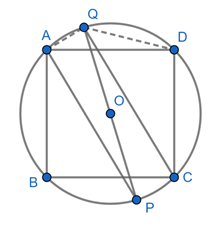 If the bisectors of the opposite angles of a cyclic quadrilateral ABCD ...